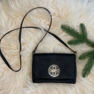 Kate Spade Black Turn Lock Crossbody